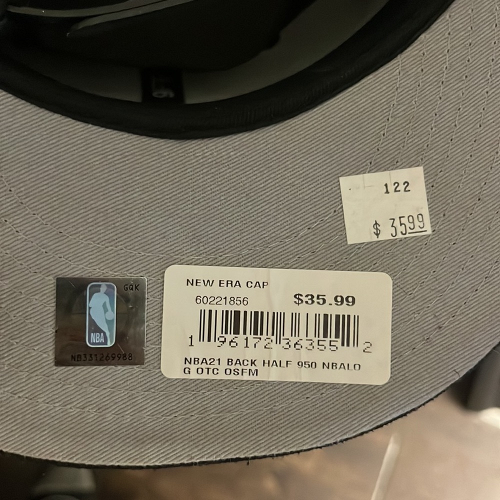 NBA All Black SnapBack hat “RARE” - Picture 3 of 3